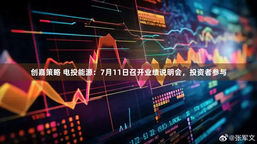 创嘉策略 电投能源：7月11日召开业绩说明会，投资者参与